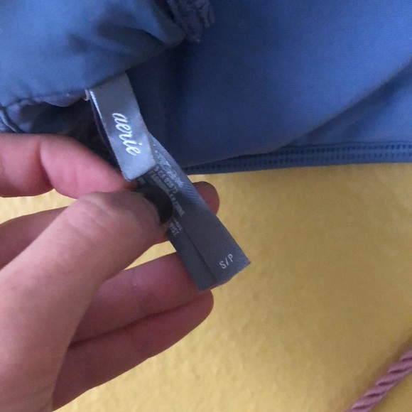 Lace Boho Blue Swimsuit Top from Aerie size Small - Picture 5 of 5